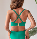 Diani Green Strapless Swim Top