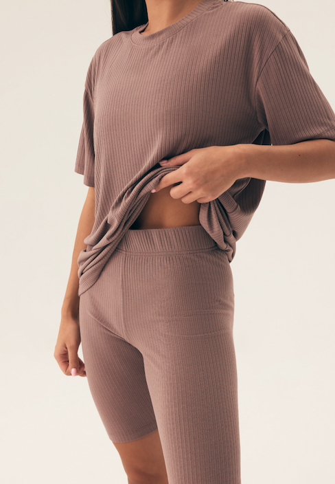 Soothe Short Set Mocca